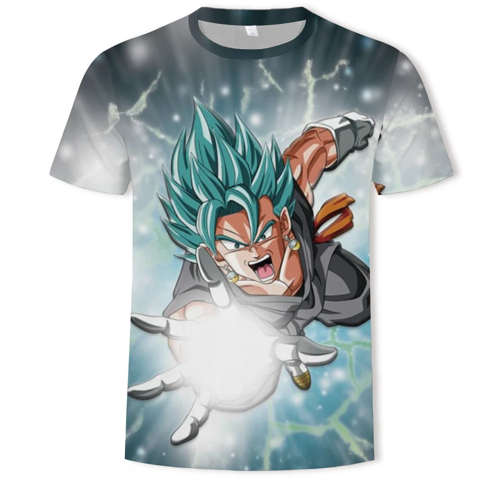 

Summer youth T-shirt loose and comfortable 3D men's short-sleeved T-shirt Japans most popular cartoon anime pattern
