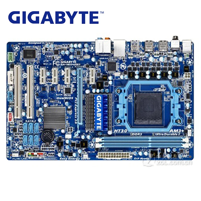 Розетка AM3 + для AMD 760G Gigabyte GA 780T USB3 материнская плата DDR3 16 Гб USB 3 0 настольная