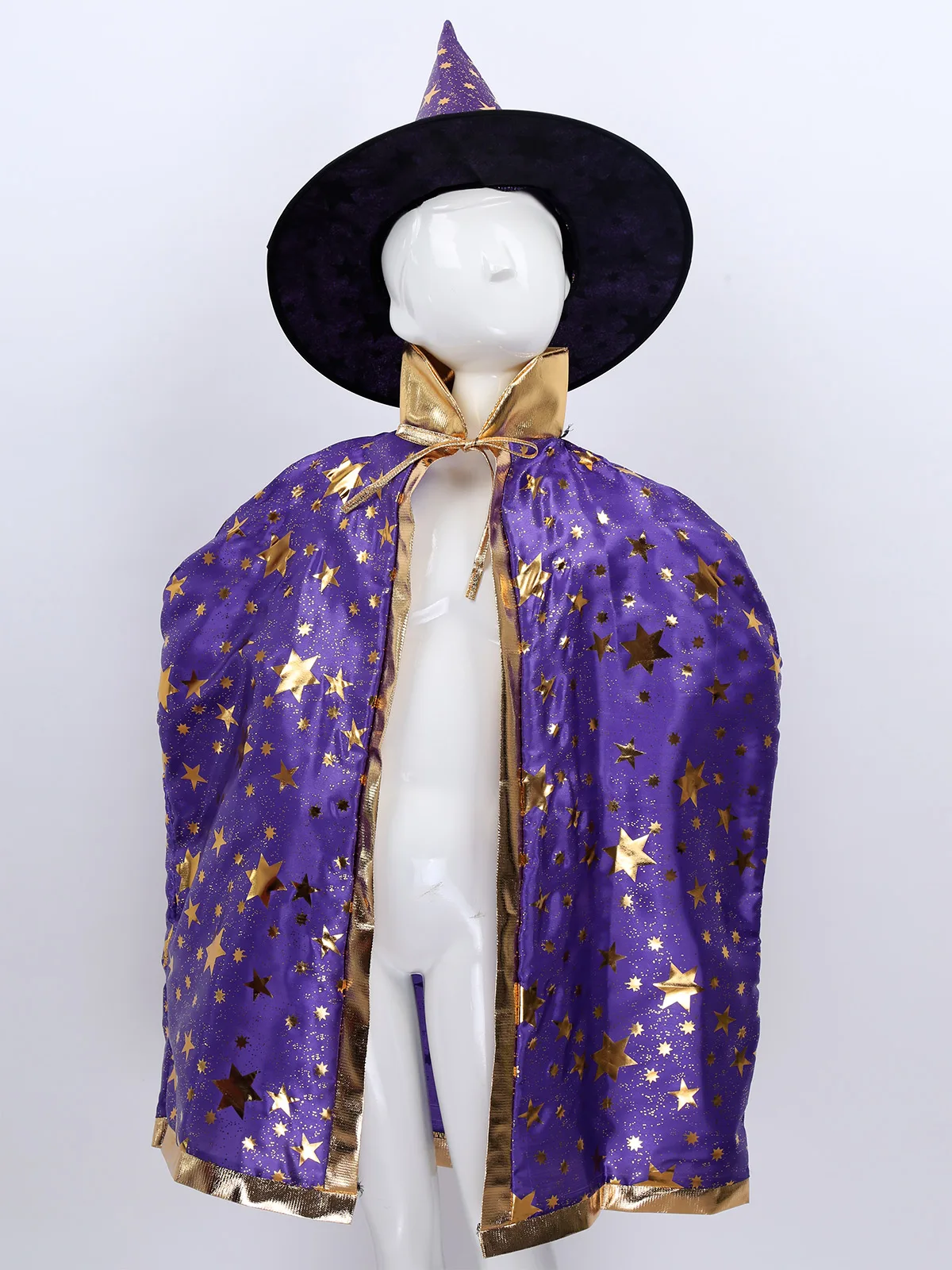 Детские карнавальные костюмы на Хэллоуин наряд накидка волшебника ведьмы с