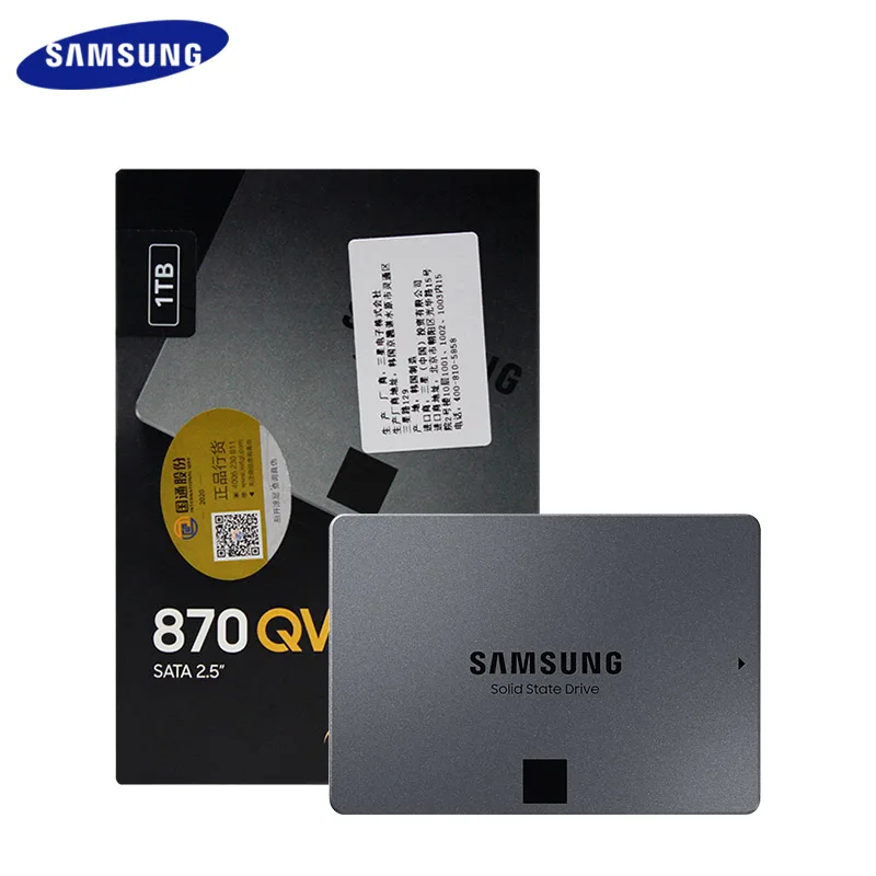SSD-накопитель SAMSUNG ssd 870 QVO 2 ТБ на 1 4 5 дюйма SATA высокопроизводительный