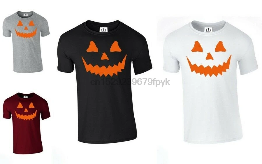 Хэллоуин топ дешевая футболка костюм ужаса тыквы необычный страшный (тыква
