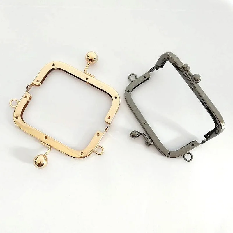 10.5CM Coin Metal Purse Frame Making Kiss Clasp Lock for Clutch Bag Handle Handbag Accessories Red Bronze Tone Bags Hardware | Дом и сад