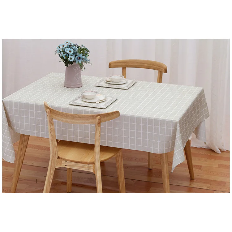 

Decorative tablecloth, rectangular tablecloth, dining table cover, checkered tablecloth