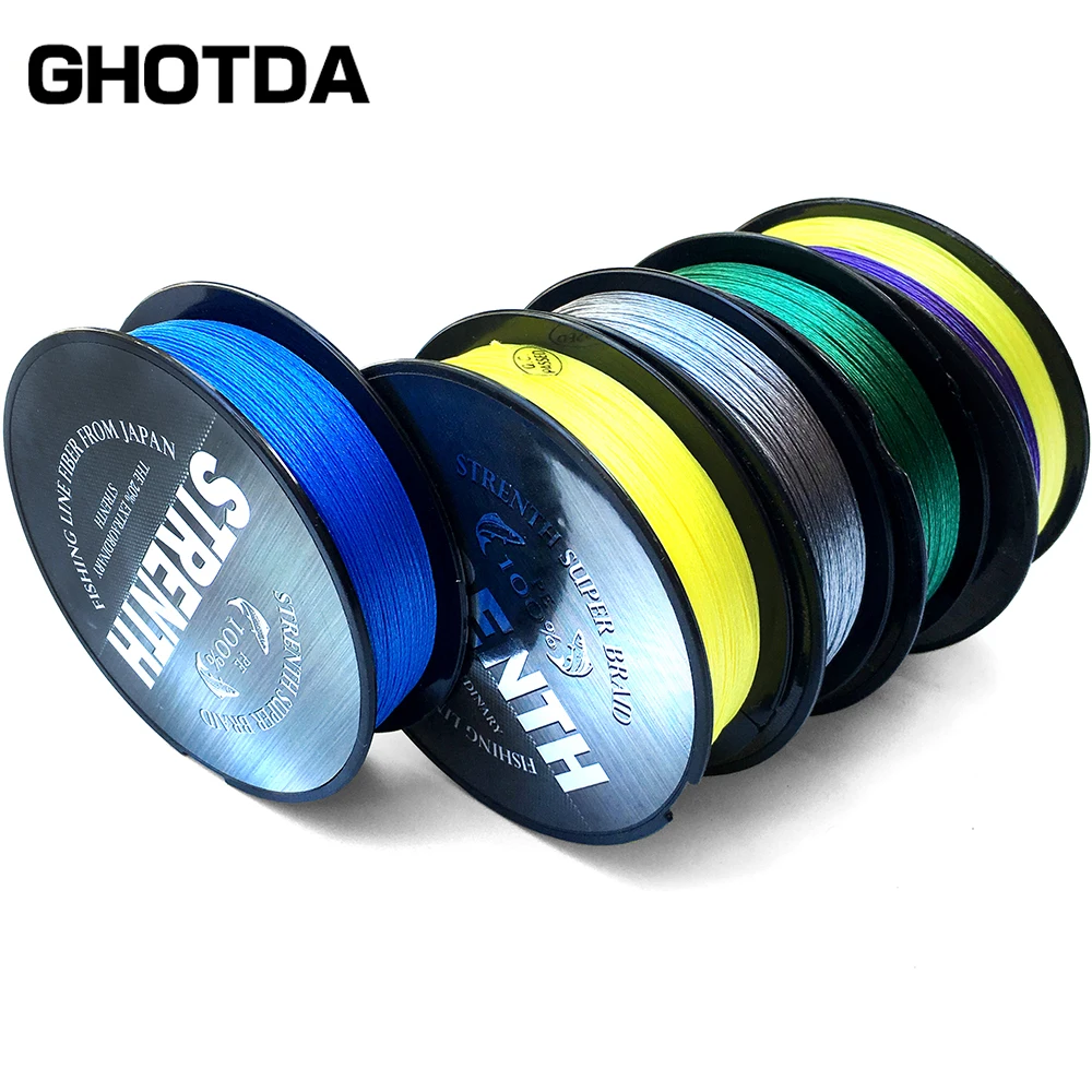 Рыболовная леска GHOTDA 8 нитей прочная 100 м PE морская рыболовная для карпа Tresse Peche