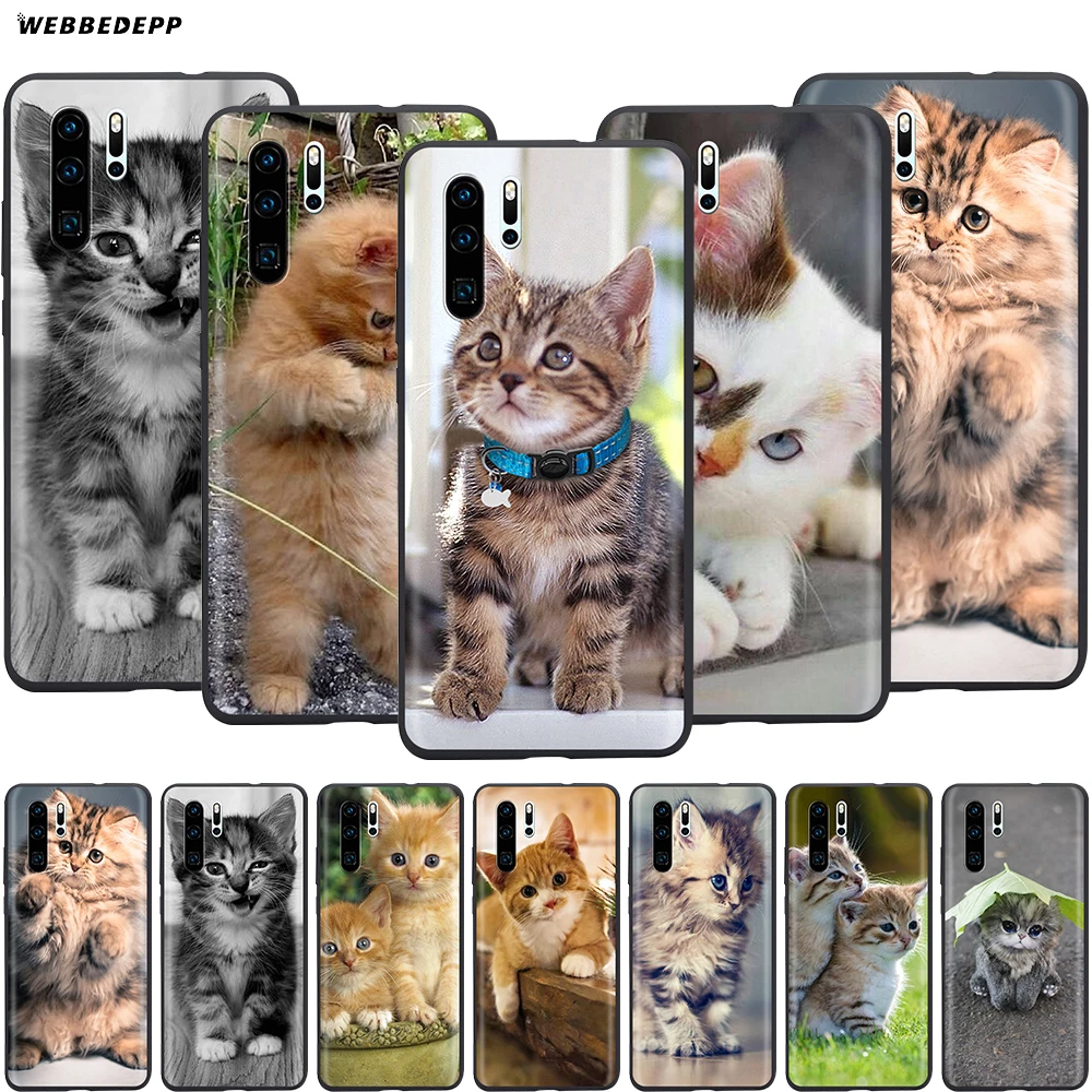 Webbedepp чехол с забавным котенком для Huawei Mate 10 20 30 Nova 2i 2 3 3i 4 5i Y5 Y6 Y7 Y9 Pro Lite Prime|Бамперы|