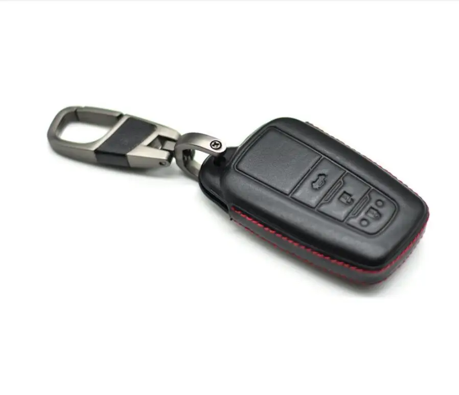 Автомобильный 4D чехол для ключей из натуральной кожи кошельки Toyota Camry Corolla Avalon C HR