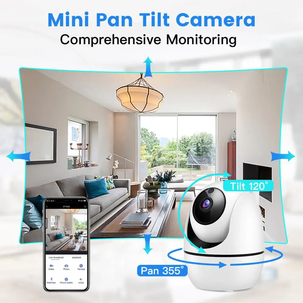 AI Human Auto Tracking 1080P Беспроводная IP камера облачная Wifi умный дом безопасность CCTV сеть