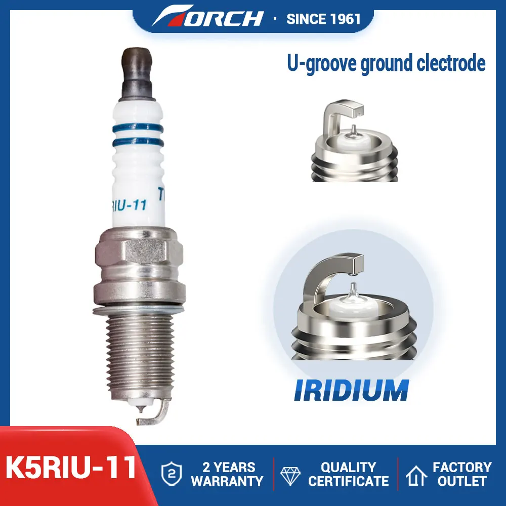 

Car Candles Power TORCH Iridium Spark Plugs K5RIU-11 for MAZDA for SUBARU for GEELY for VW for TOYOTA for MITSUBISHI