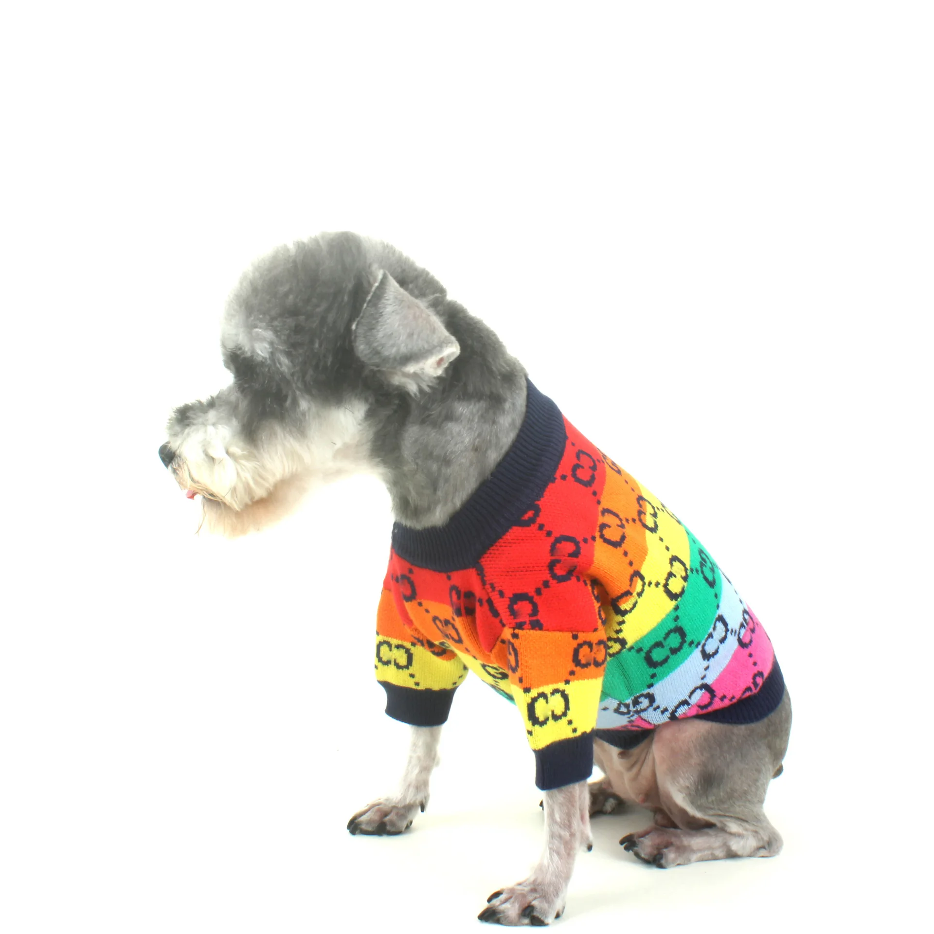 Su&eacute;ter de lujo tejido para perro, Chaqueta de punto para mascota, ropa para gato, moda de invierno, Oto&ntilde;o e Invierno-2