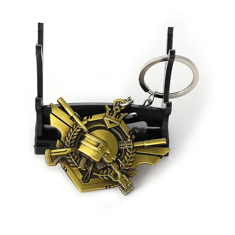 

CSGO CSGO CF Keychain AK47 Rifle Gun Weapon Counter Strike Cross Fire AK-47 Keyring Key Chain Ring PUBG 13CM Gun Model