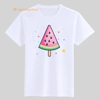 cute watermelon ice cream graphic t shirts boy t shirt boys with stars and hearts kids clothes girls shirts children t shirt