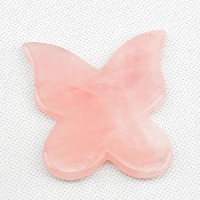 Традиционный скребок для массажа Gua Sha из розового кварца средство ухода за кожей