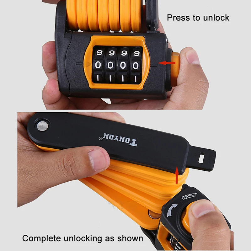 Складной двухколесный велосипед кодовый замок с креплением MTB дорожный Пароль