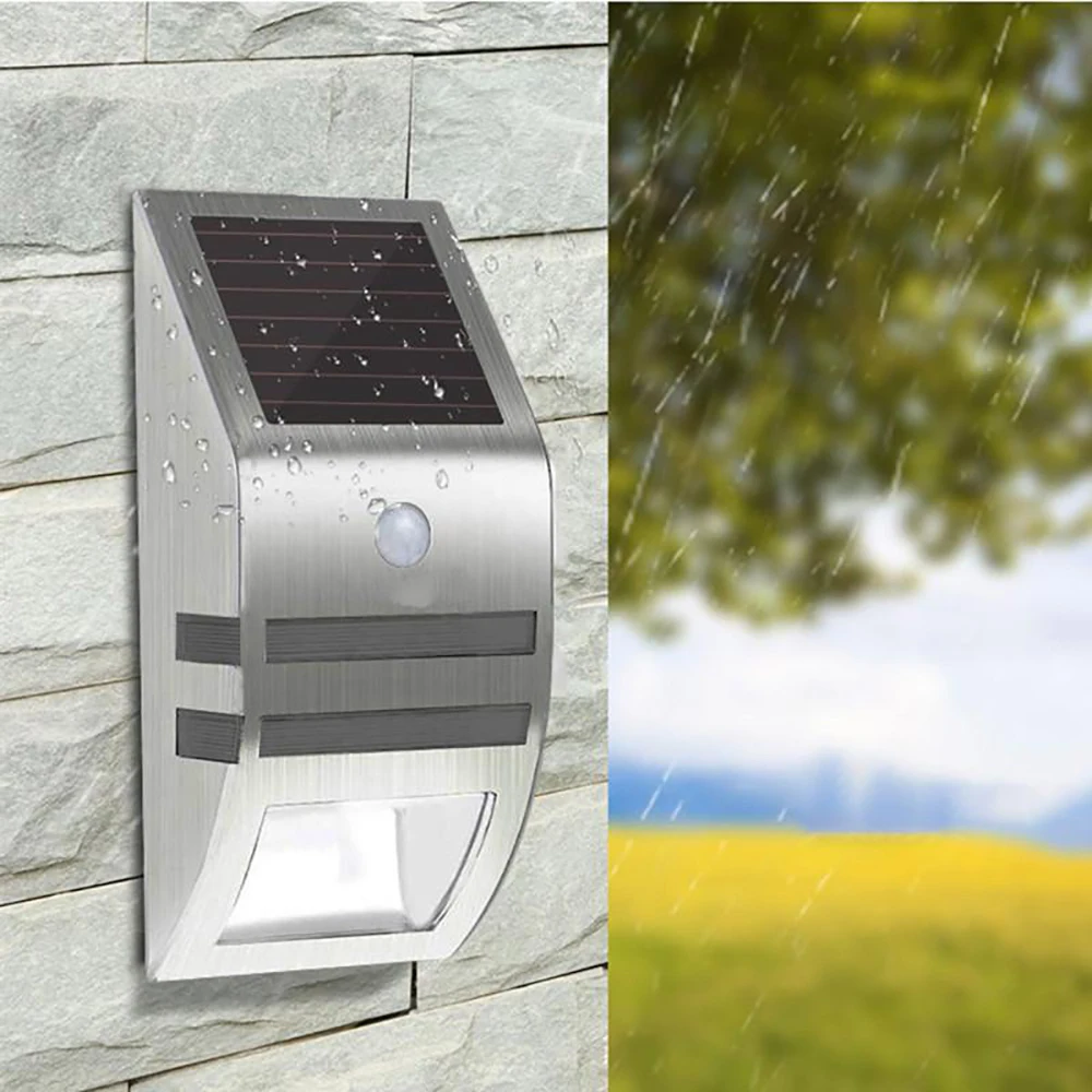 Солнечный светильник из нержавеющей стали IP65 водонепроницаемый ing индукция