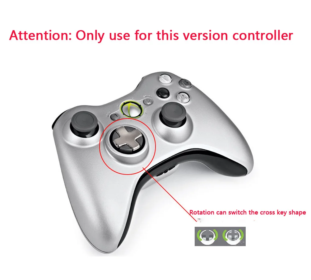 Для Xbox 360 Xbox360 Тонкий беспроводной контроллер Крестовая Кнопка вращающийся Dpad Новая версия замена преобразования D-Pad
