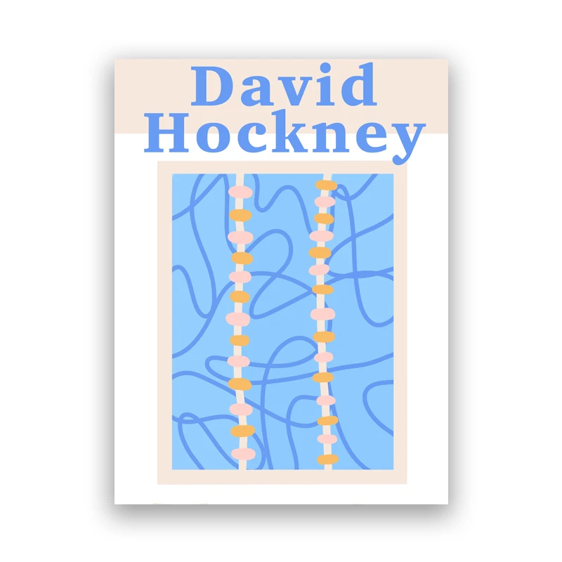 Абстрактные постеры и печатные картины Yayoi Kusama Hockney Miro галерея холст живопись