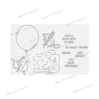 new 2021 2022 clear stamps scrapbooking for paper making mouse cheese cutting dies embossing frame card craft