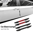 4 шт., автомобильная черная Противоударная полоса для Nissan Qashqaj J10 X Trail T32 Almera, классические автомобильные аксессуары