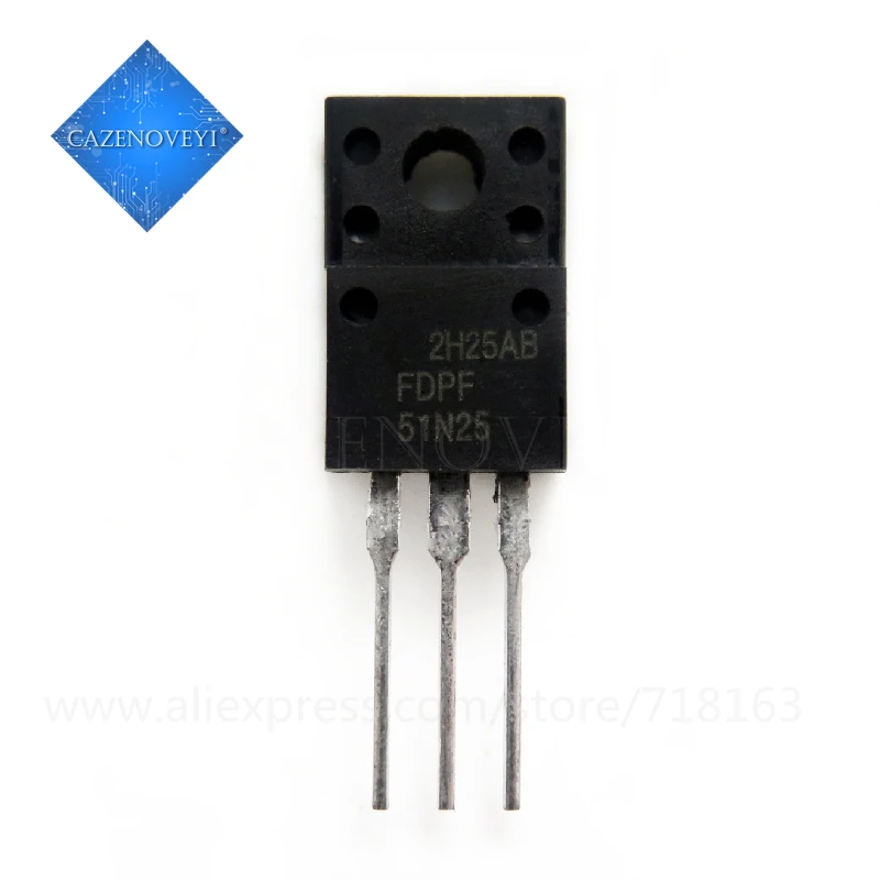 5 шт. / Лот FDPF51N25 51N25 51A 250V TO 220F в наличии|Интегральные схемы| |