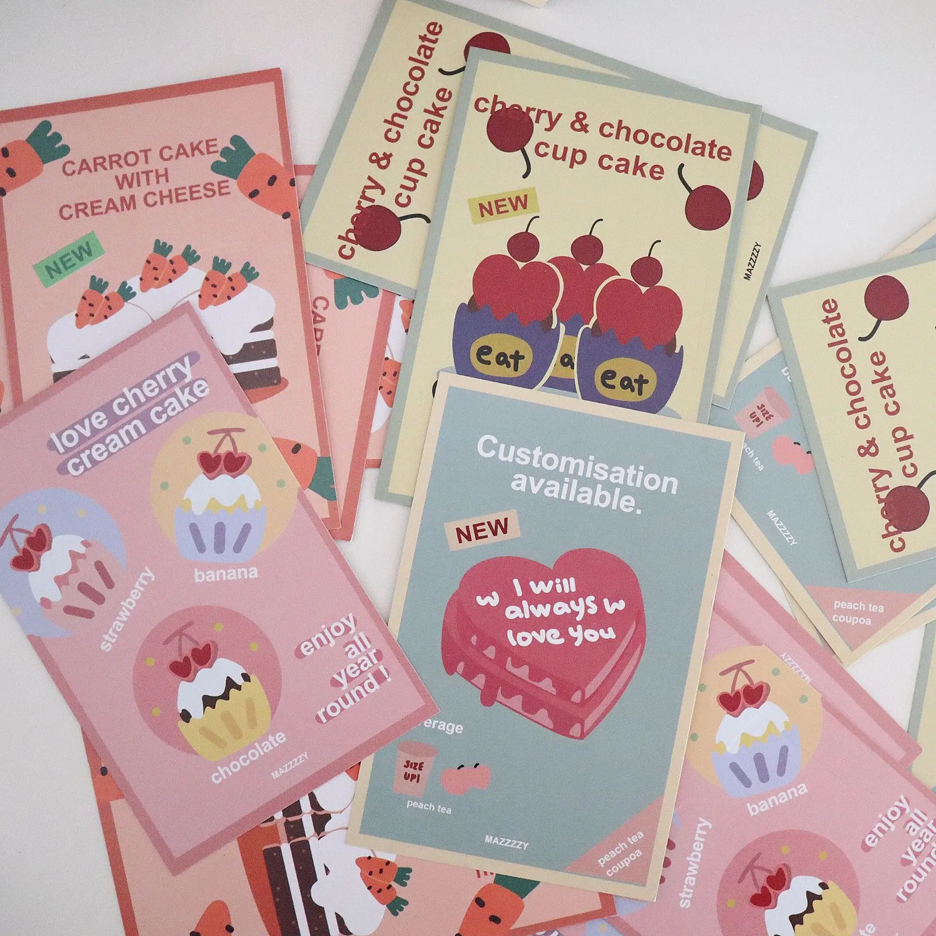 Креативный торт День рождения поздравительная открытка редиска вишня любовная