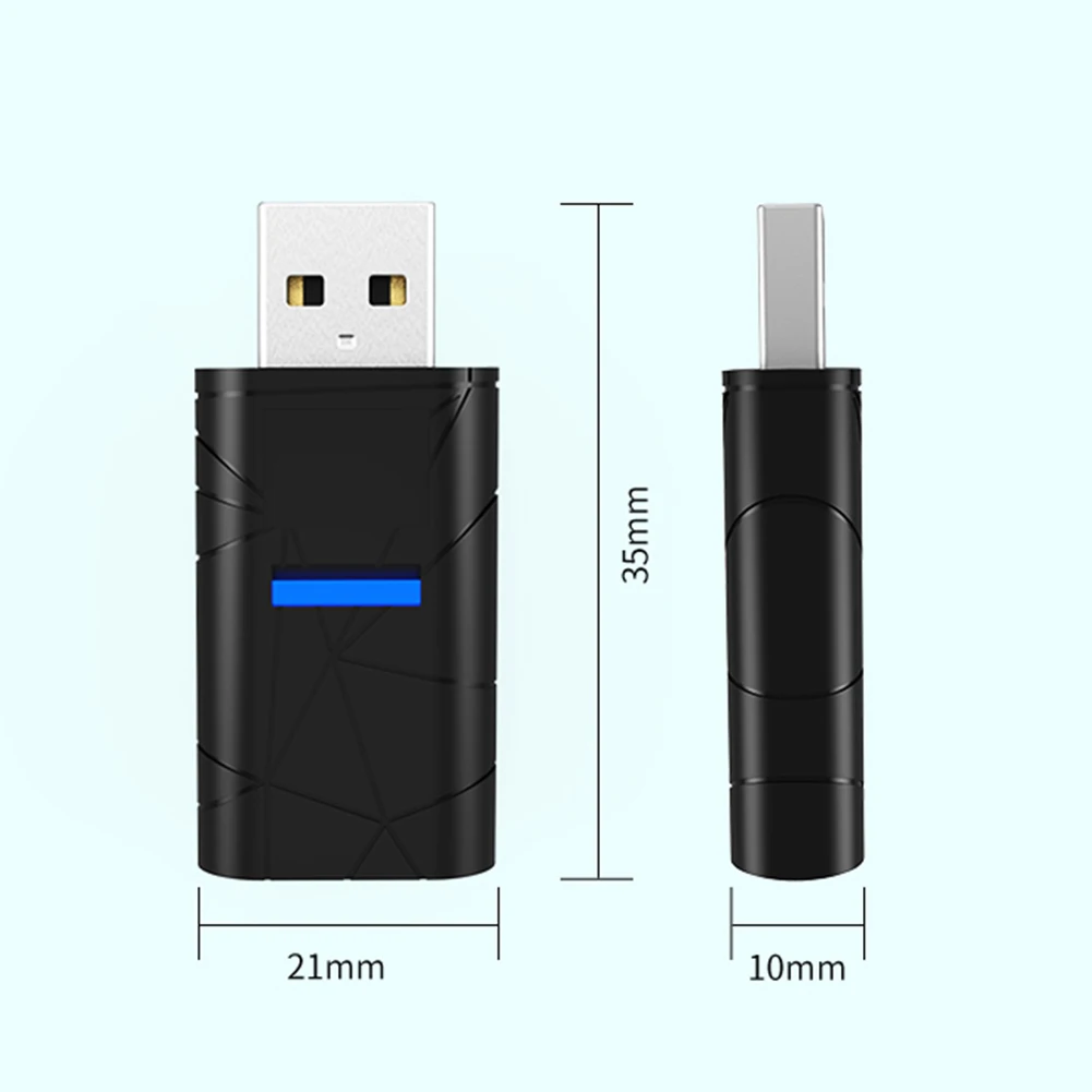 

USB Bluetooth Receiver for PS4 PS5 USB Wireless Audio Adapter Computer Earphone Receiver Transmitter Switch Gaming Controller