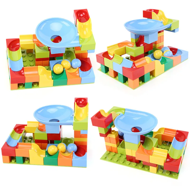 

52PCS ever-changing large particles building blocks slide ball blocks children educational plastic toys