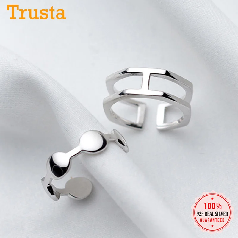 Женское Двухслойное кольцо Trustdavis открытое ювелирное изделие из стерлингового