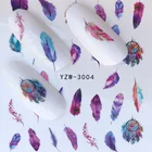 3D тиснением наклейки на ногти Цветок Клей DIY маникюрные наклейки для ногтей лист дизайн ногтей декоративные наклейки