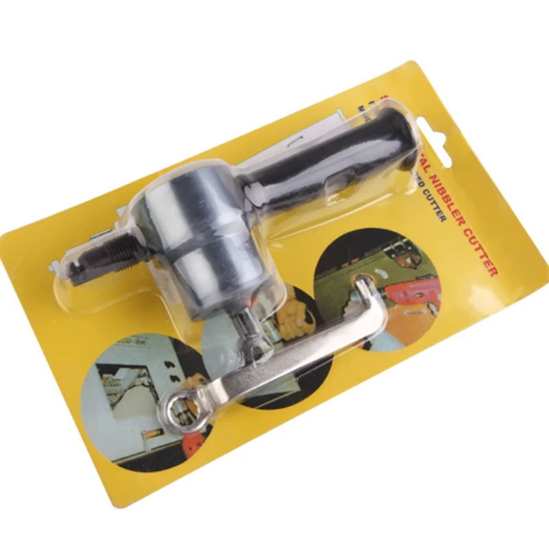 

Metal Plate Double-Headed Punch Cutting Machine Drill Bit Accessory Cutting Power Tool with Mini Wrench