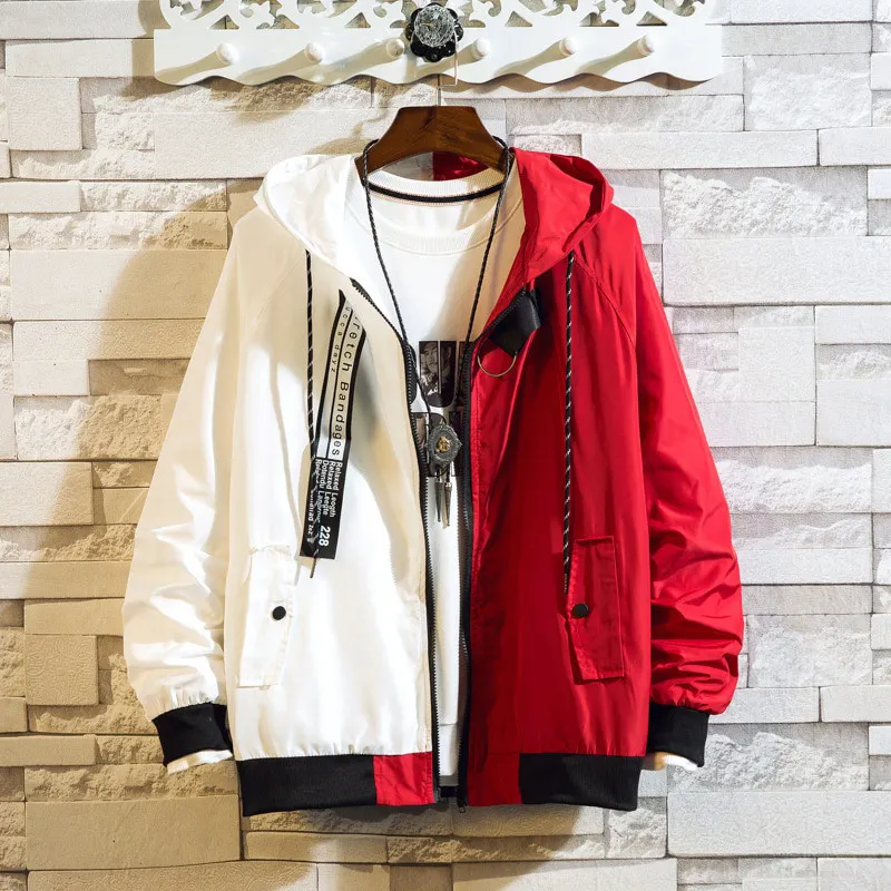 

2019 New Men's Overalls and Hoodies Fashion Casual Cool Versatile Jacket Popular Logo Clothes Hip Hop Japanese Streetwear