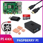 Raspberry Pi 4 Model B Kit 248 ГБ + устройство для чтения SD-карт + 64 Гб32 ГБ + чехол + вентилятор + видеокабель + медный радиатор