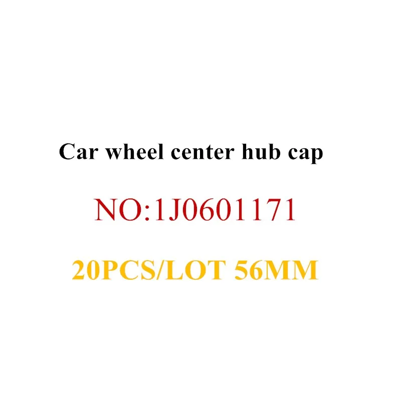 20pcs 56mm Центральная втулка колеса автомобиля cap значок для крышки black подходит JETA