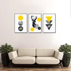 Холст с изображением танцующей башни оленя, постер с абстрактным рисунком, подходит для школы, офиса и йоги, студийное украшение