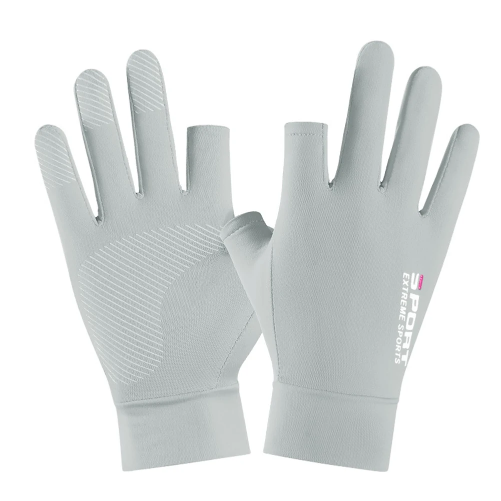 

Fishing Catching Gloves Release Ice Silk Anti-slip Fish Gloves for Fly Ice Fishing Running Touchscreen Hiking Cycling Walking