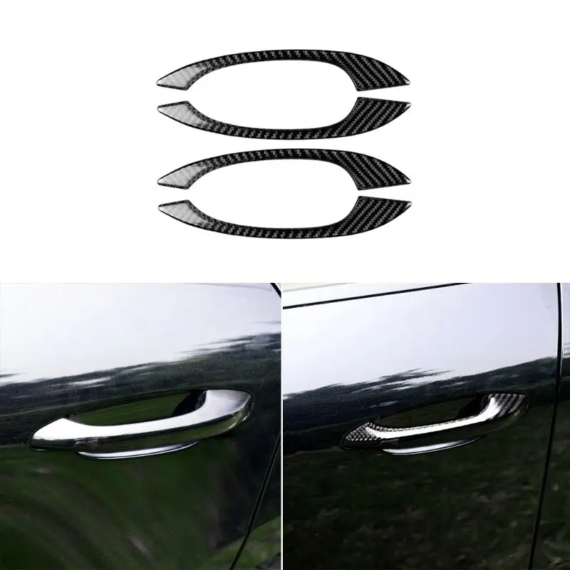 

For Porsch e Macancayan exterior door handle carbon fiber sticker
