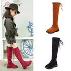 Сапоги до колена для девочек, издание принцессы, детские высокие сапоги, детская обувь, 2021