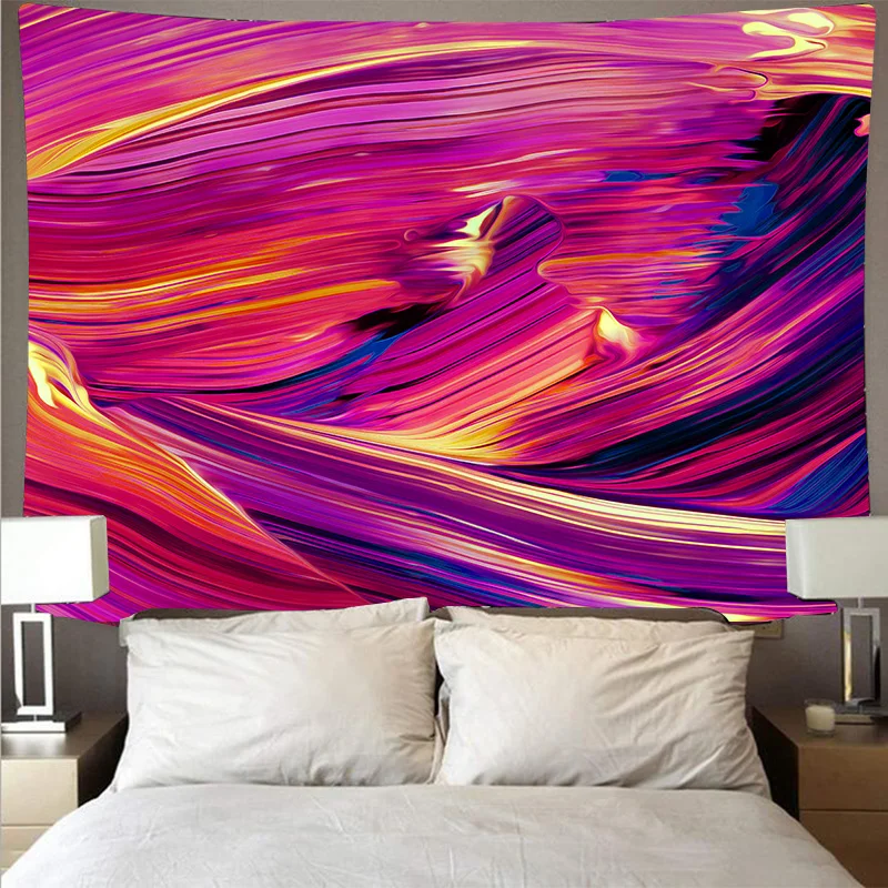 Загадочный разноцветный разукрашеный тканевые обои Большой wall art