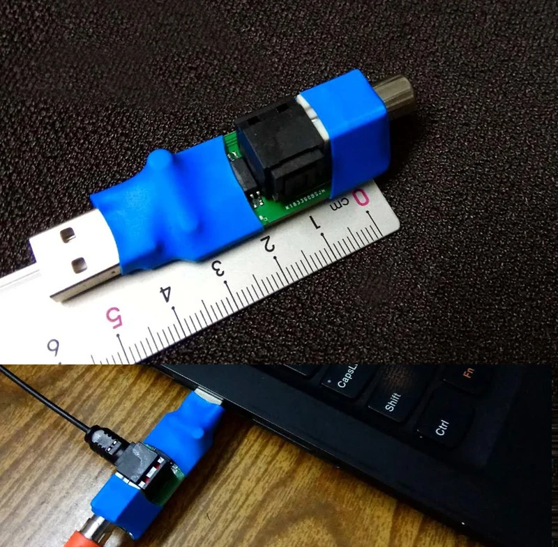 

DYKB USB to digital coaxial fiber output USB to SPDIF For USB A input DAC Decoder Board WIN7 WIN10 PHONE
