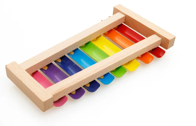 

New Toy Xylophone Montessori Educational Toy Wooden Eight-Notes Frame Style Xylophone Children Kids Baby Musical Funny Toys Gift