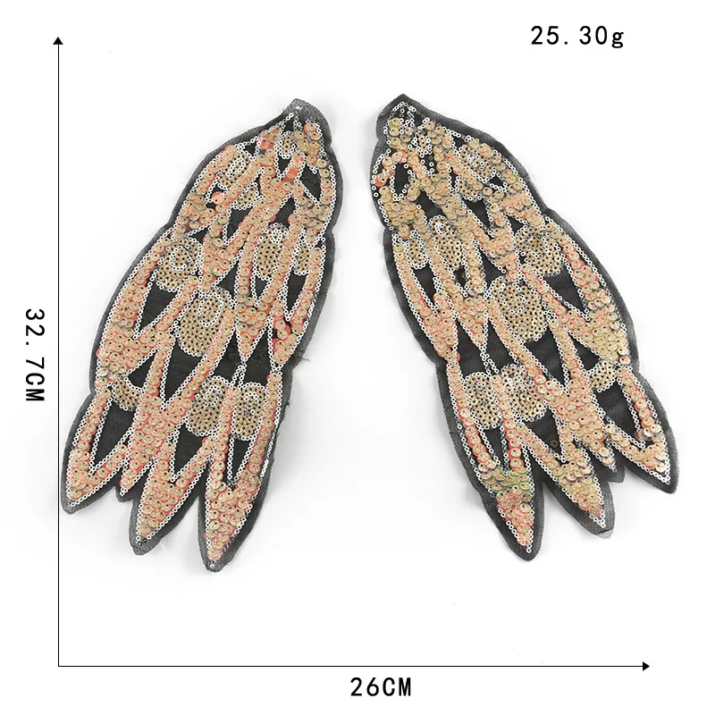 

LOVE Wings, hearts, sequin embroidery patch cloth stickers, DIY patches on clothes for clothing decoration