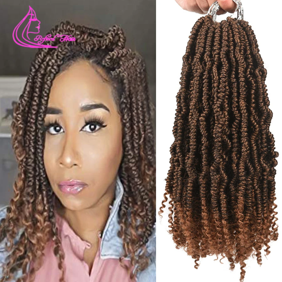 Утонченные волосы вязаные крючком короткие синтетические весенние косички