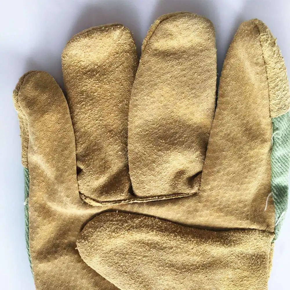 

Safety Wear-resisting Welding Motorcycle Gloves Protective Garden Sports MOTO Leather Genuine For Workers Thicken Welding Gloves