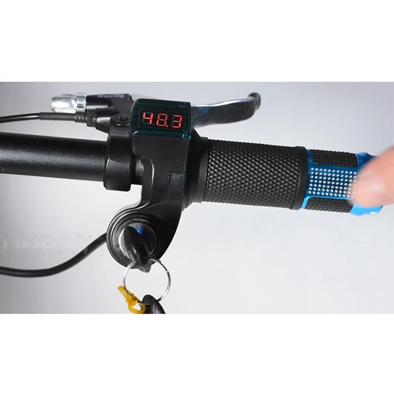 Дроссель велосипедный с ручкой цифровой дисплей 12 96 в для электрического