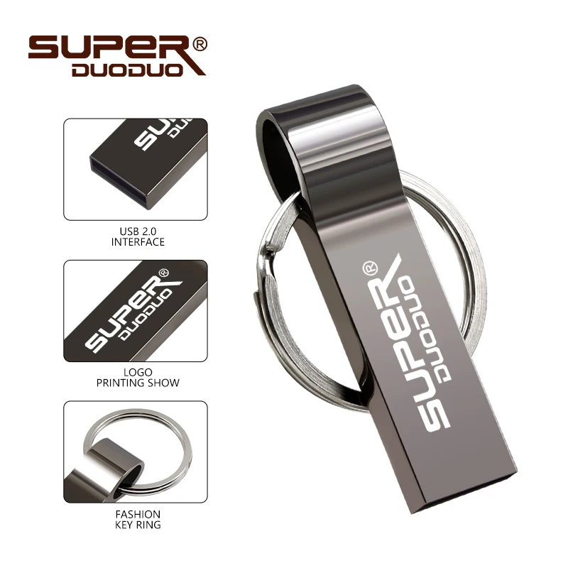 Флеш накопитель металлический usb карта памяти 2 0 32 Гб 128 ГБ оперативной 16