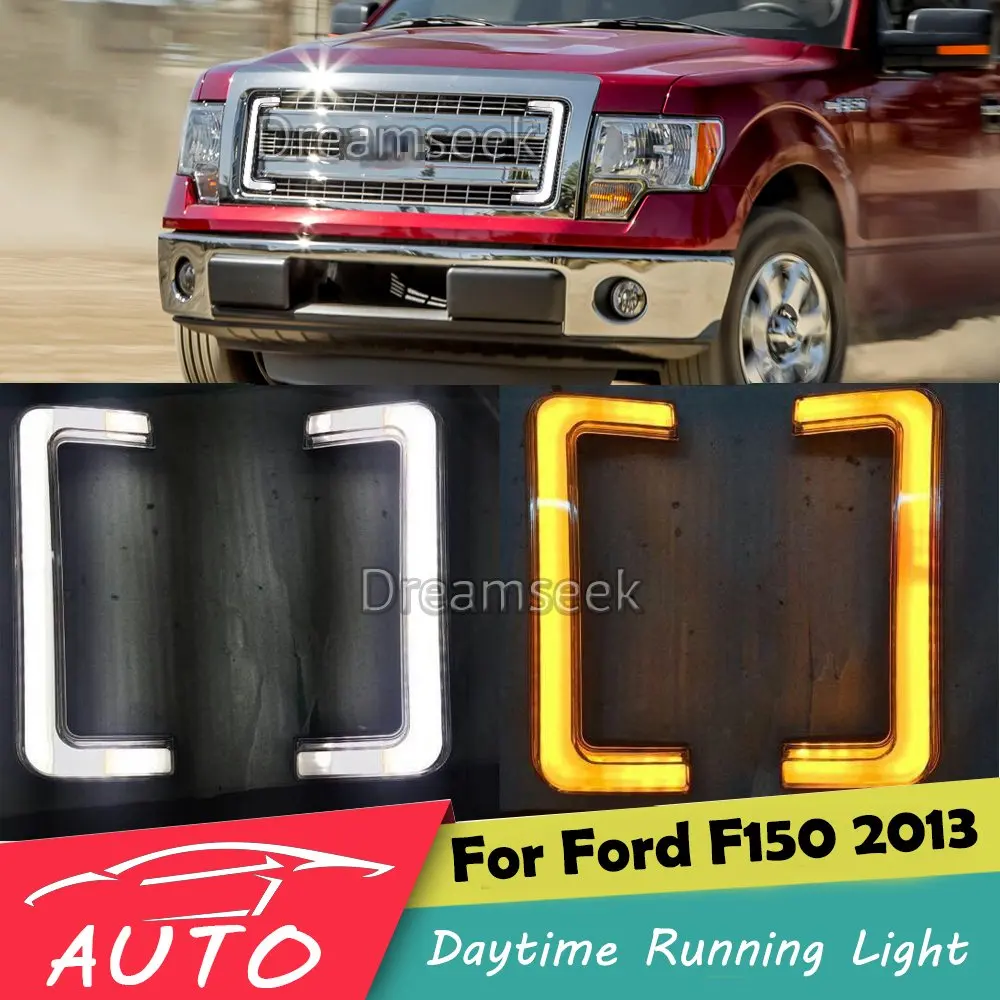 DRL для Ford F150 2013 2014 светодиодный Автомобильные дневные ходовые огни