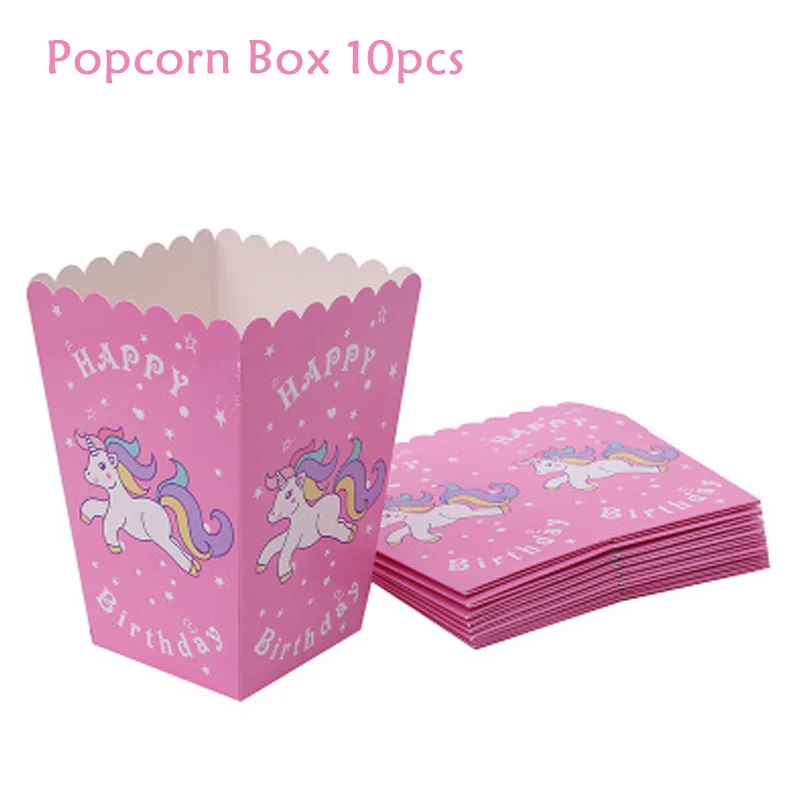 Единорог Декорации для дня рождения одноразовый набор столовых приборов шары