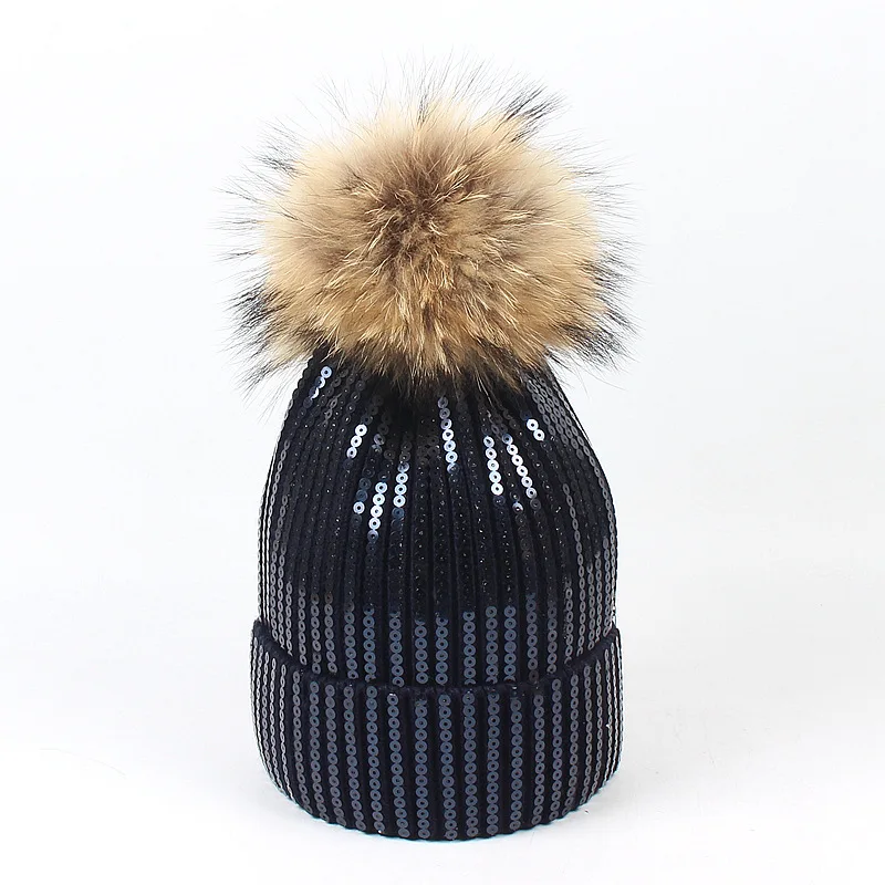 Зимняя брендовая меховая шапка с помпонами для подростков зимняя женская шляпа