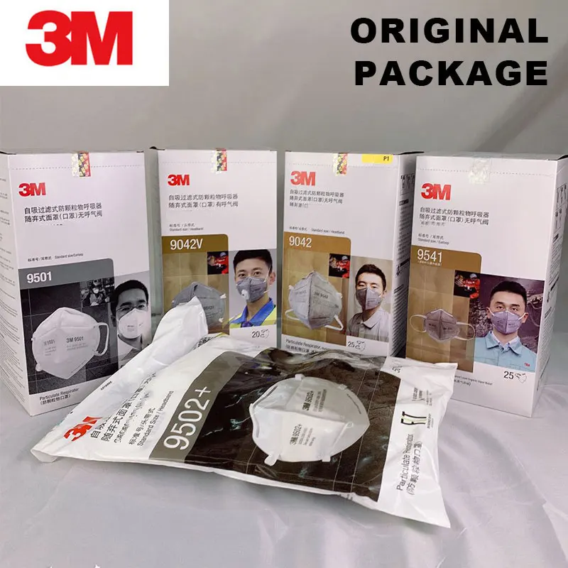

3M Face mask 9541 Respirator Masks Anti-Dust Organic Vapor Particle PM2.5 Protect active carbon Filter Mouth Safety Mask