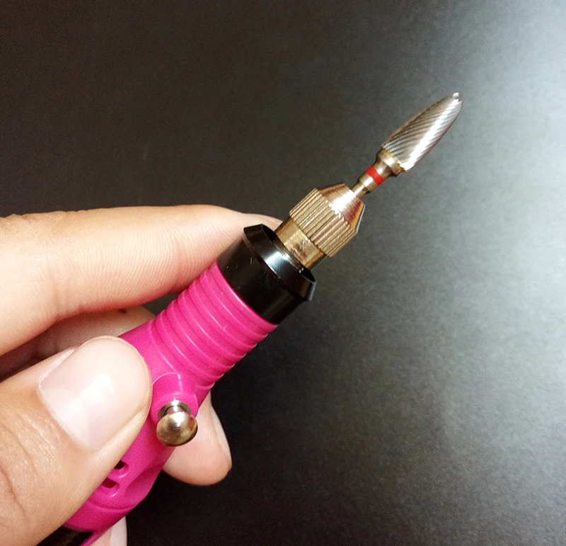 10 шт. спиральные Серебристые насадки для маникюра шлифовальный наконечник