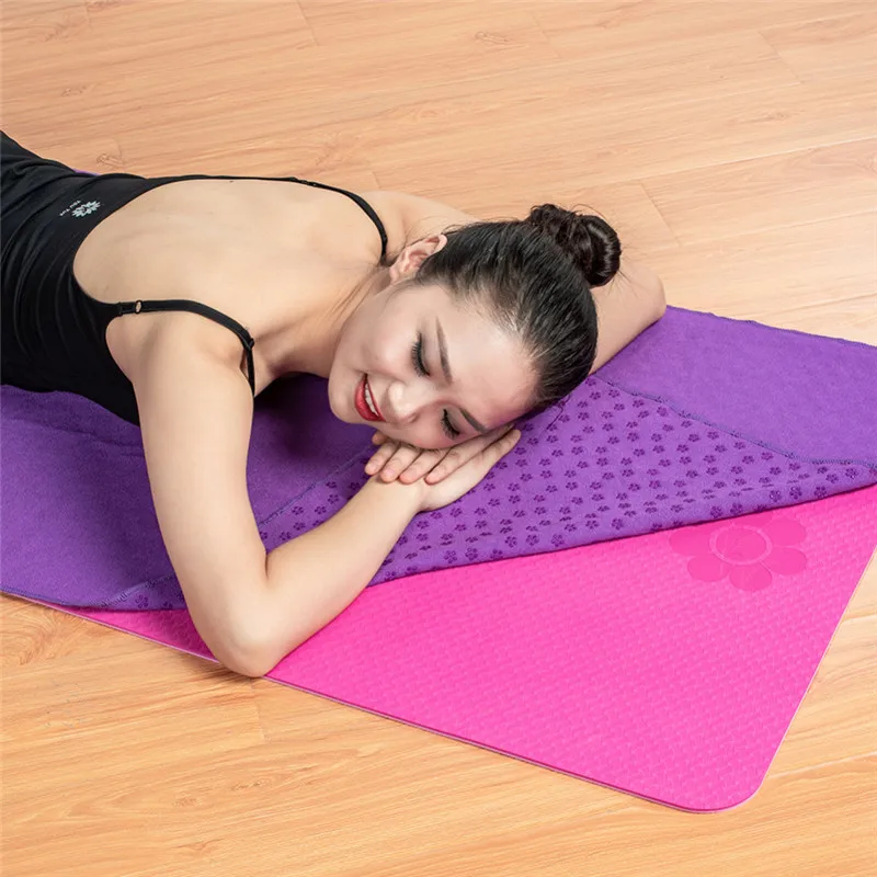 

Non Slip Fitness Towel Mat Odor Free Sweat Absorbent Yoga Mat Sport Blanket For Workout Exercise Pilates Training Equipments